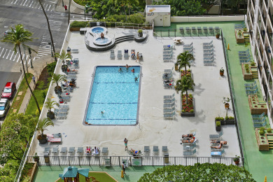 Lake House Gorgeously renovated 1-bedroom Waikiki suite with Ocean View! Parking, pool!, , on Oahu - Honolulu in Hawaii - Lakehouse Vacation Rental - Lake Home for rent on LakeHouseVacations.com