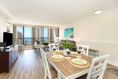 Lake House Gorgeously renovated 1-bedroom Waikiki suite with Ocean View! Parking, pool!, , on Oahu - Honolulu in Hawaii - Lakehouse Vacation Rental - Lake Home for rent on LakeHouseVacations.com