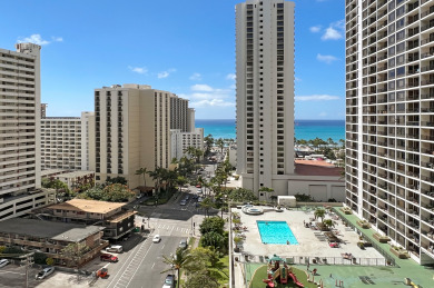 Lake House Gorgeously renovated 1-bedroom Waikiki suite with Ocean View! Parking, pool!, , on Oahu - Honolulu in Hawaii - Lakehouse Vacation Rental - Lake Home for rent on LakeHouseVacations.com