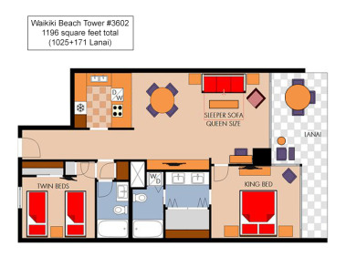 Lake House Spectacular Diamond Head and Ocean Views! Free Valet Parking, Wi-Fi, Pool!, , on Oahu - Honolulu in Hawaii - Lakehouse Vacation Rental - Lake Home for rent on LakeHouseVacations.com