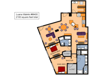 Lake House HUGE Luxury Suite in Waikiki! Full Kitchen & Pool! Great for Families!, , on Oahu - Honolulu in Hawaii - Lakehouse Vacation Rental - Lake Home for rent on LakeHouseVacations.com