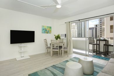 Lake House Modern condo in Heart of Waikiki! 1 block to beach, AC, Wi-Fi, free parking!, , on Oahu - Honolulu in Hawaii - Lakehouse Vacation Rental - Lake Home for rent on LakeHouseVacations.com