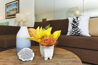 Lake House Upgraded Beachfront Studio on Quiet Waikiki beach with SwimmingSurfing!, , on Oahu - Honolulu in Hawaii - Lakehouse Vacation Rental - Lake Home for rent on LakeHouseVacations.com