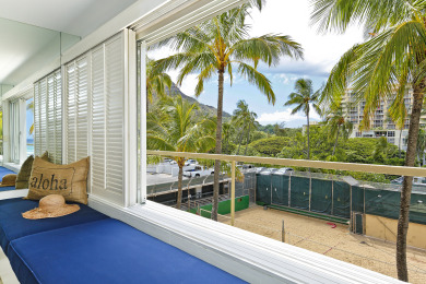 Lake House Upgraded Beachfront Studio on Quiet Waikiki beach with SwimmingSurfing!, , on Oahu - Honolulu in Hawaii - Lakehouse Vacation Rental - Lake Home for rent on LakeHouseVacations.com