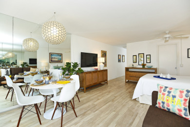 Lake House Upgraded Beachfront Studio on Quiet Waikiki beach with SwimmingSurfing!, , on Oahu - Honolulu in Hawaii - Lakehouse Vacation Rental - Lake Home for rent on LakeHouseVacations.com