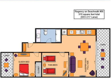 Lake House Heart of Waikiki With Partial Ocean View! Washlet! FREE Off-site Parking!, , on Oahu - Honolulu in Hawaii - Lakehouse Vacation Rental - Lake Home for rent on LakeHouseVacations.com