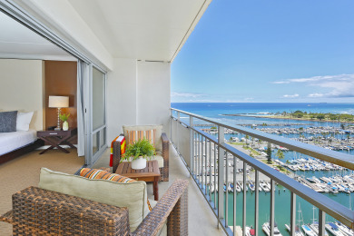 Lake House 20th Floor Ocean and Marina Views at The Ilikai! Washlet! Sleeps 4!, , on Oahu - Honolulu in Hawaii - Lakehouse Vacation Rental - Lake Home for rent on LakeHouseVacations.com