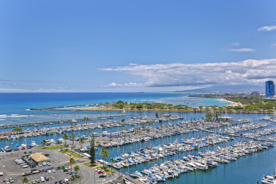 Lake House 20th Floor Ocean and Marina Views at The Ilikai! Washlet! Sleeps 4!, , on Oahu - Honolulu in Hawaii - Lakehouse Vacation Rental - Lake Home for rent on LakeHouseVacations.com