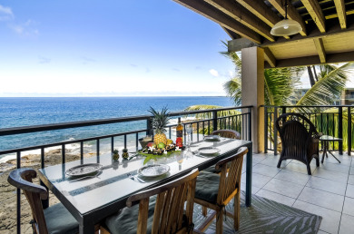 Lake House Kona Makai 1-301 DIRECT OCEANFRONT, TOP FLOOR, BEST CORNER IN KONA MAKAI!, , on Big Island - Kailua-Kona Bay  in Hawaii - Lakehouse Vacation Rental - Lake Home for rent on LakeHouseVacations.com