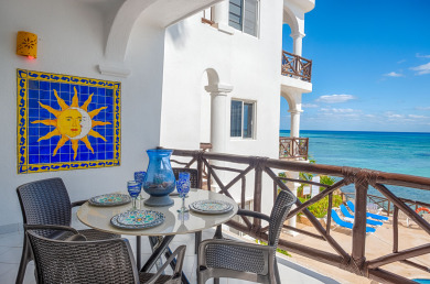 Lake House Lovely upscale beachfront condo on Half Moon Bay. Pool, AC and WiFi!, , on  in Quintana Roo - Lakehouse Vacation Rental - Lake Home for rent on LakeHouseVacations.com