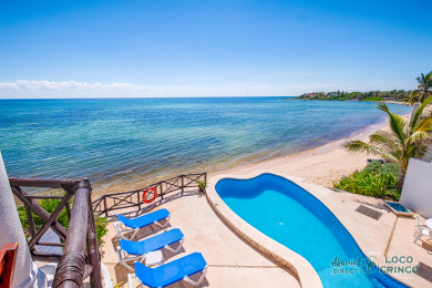 Lake House Upscale, comfortable beachfront condo with pool, AC and WiFi!, , on  in Quintana Roo - Lakehouse Vacation Rental - Lake Home for rent on LakeHouseVacations.com