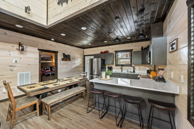 Lake House Brand New - Amazing Indoor Pool Cabin, Game Room, Outdoor Living, , on West Prong Little Pigeon River in Tennessee - Lakehouse Vacation Rental - Lake Home for rent on LakeHouseVacations.com