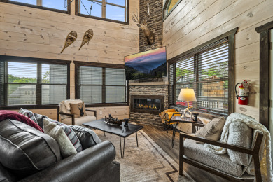 Lake House Brand New - Amazing Indoor Pool Cabin, Game Room, Outdoor Living, , on West Prong Little Pigeon River in Tennessee - Lakehouse Vacation Rental - Lake Home for rent on LakeHouseVacations.com