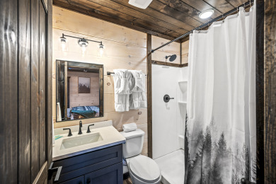 Lake House Brand New - Amazing Indoor Pool Cabin, Game Room, Outdoor Living, , on West Prong Little Pigeon River in Tennessee - Lakehouse Vacation Rental - Lake Home for rent on LakeHouseVacations.com