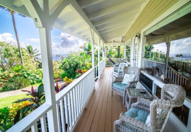 Lake House Relaxing Gardens - Peaceful Retreat wPanoramic Ocean Views, , on  in Hawaii - Lakehouse Vacation Rental - Lake Home for rent on LakeHouseVacations.com