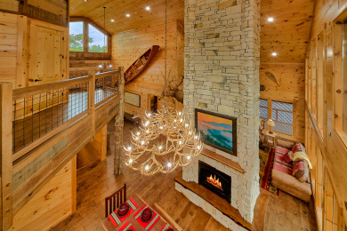 Lake House New Cabin with Indoor Pool, theater room, outdoor living area, game room, , on  in Tennessee - Lakehouse Vacation Rental - Lake Home for rent on LakeHouseVacations.com