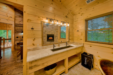 Lake House New Cabin with Indoor Pool, theater room, outdoor living area, game room, , on  in Tennessee - Lakehouse Vacation Rental - Lake Home for rent on LakeHouseVacations.com