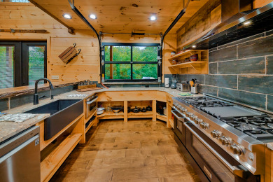 Lake House New Cabin with Indoor Pool, theater room, outdoor living area, game room, , on  in Tennessee - Lakehouse Vacation Rental - Lake Home for rent on LakeHouseVacations.com