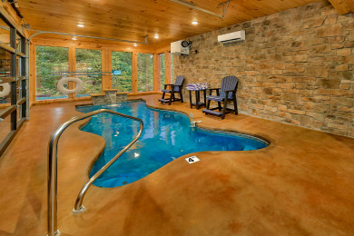 Lake House New Cabin with Indoor Pool, theater room, outdoor living area, game room, , on  in Tennessee - Lakehouse Vacation Rental - Lake Home for rent on LakeHouseVacations.com