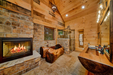 Lake House New Cabin with Indoor Pool, theater room, outdoor living area, game room, , on  in Tennessee - Lakehouse Vacation Rental - Lake Home for rent on LakeHouseVacations.com