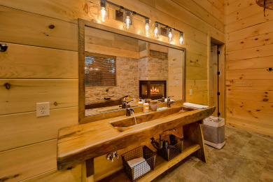 Lake House New Cabin with Indoor Pool, theater room, outdoor living area, game room, , on  in Tennessee - Lakehouse Vacation Rental - Lake Home for rent on LakeHouseVacations.com