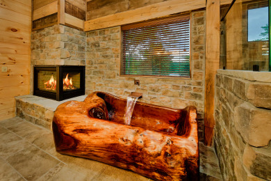 Lake House New Cabin with Indoor Pool, theater room, outdoor living area, game room, , on  in Tennessee - Lakehouse Vacation Rental - Lake Home for rent on LakeHouseVacations.com