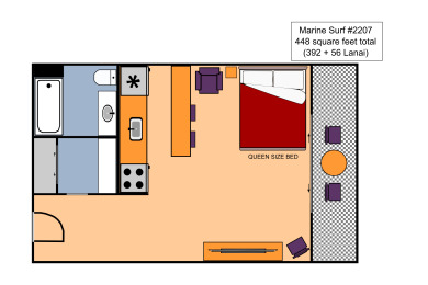 Lake House Fully Renovated Studio in the Heart of Waikiki AC, Wi-Fi, FREE Parking!, , on  in Hawaii - Lakehouse Vacation Rental - Lake Home for rent on LakeHouseVacations.com
