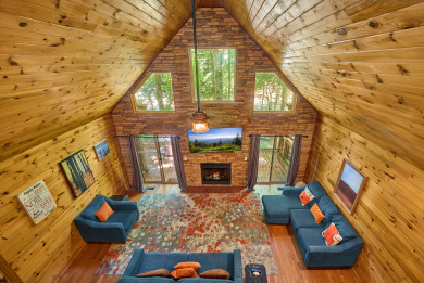 Lake House Enjoy the creek, fire pit, hot tub and swing set- sleeps 14 guests, , on  in Tennessee - Lakehouse Vacation Rental - Lake Home for rent on LakeHouseVacations.com