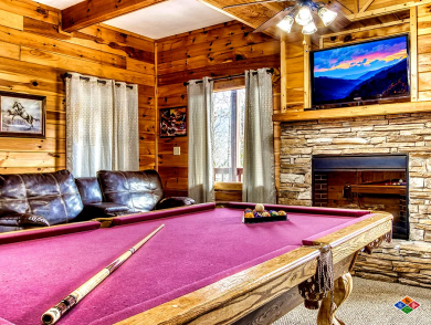 Lake House Gatlinburg Cabin, Fantistic mountain views, pooltable, air hockey, near Golf, , on  in Tennessee - Lakehouse Vacation Rental - Lake Home for rent on LakeHouseVacations.com