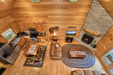 Lake House Romantic getaway cabin with Hot Tub, Firetable, Games & Woodburning Fireplace, , on  in Tennessee - Lakehouse Vacation Rental - Lake Home for rent on LakeHouseVacations.com