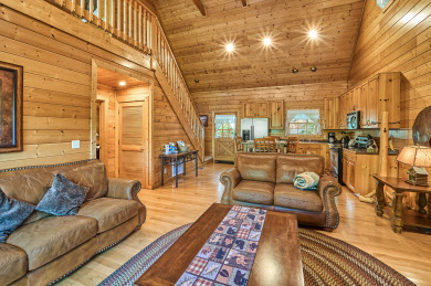 Lake House Romantic getaway cabin with Hot Tub, Firetable, Games & Woodburning Fireplace, , on  in Tennessee - Lakehouse Vacation Rental - Lake Home for rent on LakeHouseVacations.com