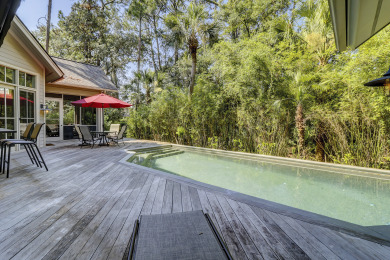 Lake House 4th Row beach home with screened porch & private pool, steps from the beach!, , on  in South Carolina - Lakehouse Vacation Rental - Lake Home for rent on LakeHouseVacations.com