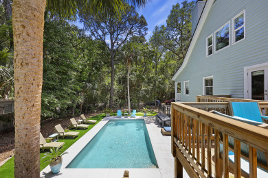 Lake House Fabulous 5 bedroom beach house with heatable pool and short walk to the beach, , on  in South Carolina - Lakehouse Vacation Rental - Lake Home for rent on LakeHouseVacations.com