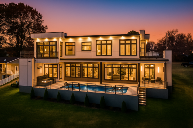 Lake House Above Glass House on Old Hickory, , on  in Tennessee - Lakehouse Vacation Rental - Lake Home for rent on LakeHouseVacations.com