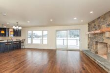 Lakehouse Vacation Rental - Lake Homes for rent on LakeHouseVacations.com, Lake property, Lake House Lake House Like-new Lake House, Options Available, Living Room, what a View!, on Kittatinny Lake in New Jersey - Lakehouse Vacation Rental - Lake Home for rent on LakeHouseVacations.com