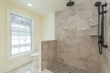 Lakehouse Vacation Rental - Lake Homes for rent on LakeHouseVacations.com, Lake property, Lake House Lake House Like-new Lake House, Options Available, Primary Bathroom with Walk in Shower, on Kittatinny Lake in New Jersey - Lakehouse Vacation Rental - Lake Home for rent on LakeHouseVacations.com