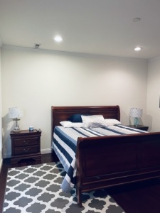 Lake House Eagles View, Bedroom 1 - Main Level  -Lake View
Attached bathroom with double vanity.
Covered Deck off Bedroom., on Kerr Lake / Buggs Island in Virginia - Lakehouse Vacation Rental - Lake Home for rent on LakeHouseVacations.com