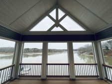 Lake House Eagles View, Screened in Porch off the main living area.
, on Kerr Lake / Buggs Island in Virginia - Lakehouse Vacation Rental - Lake Home for rent on LakeHouseVacations.com