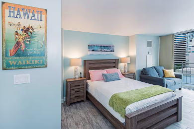 Lake House Comfy studio in Heart of Waikiki! Quick walk to beach, close to Ala Moana!, , on  in Hawaii - Lakehouse Vacation Rental - Lake Home for rent on LakeHouseVacations.com