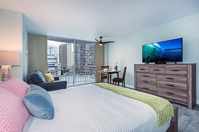 Lake House Comfy studio in Heart of Waikiki! Quick walk to beach, close to Ala Moana!, , on  in Hawaii - Lakehouse Vacation Rental - Lake Home for rent on LakeHouseVacations.com