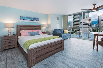 Lake House Comfy studio in Heart of Waikiki! Quick walk to beach, close to Ala Moana!, , on  in Hawaii - Lakehouse Vacation Rental - Lake Home for rent on LakeHouseVacations.com