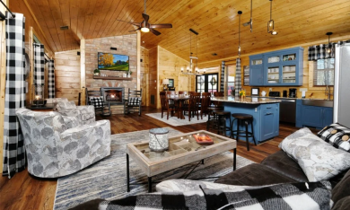 Lake House New Cabin wviewHot tubHimalayan Salt Room, , on  in Tennessee - Lakehouse Vacation Rental - Lake Home for rent on LakeHouseVacations.com