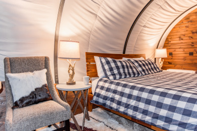 Lake House Lux Glamping Wagon - with AC, WIFI, Full Bath, , on  in Tennessee - Lakehouse Vacation Rental - Lake Home for rent on LakeHouseVacations.com