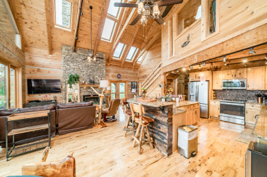 Lake House 4-Acre Mtn Estate 360 ' Views 65 ppl Weddings + Groups , , on  in Tennessee - Lakehouse Vacation Rental - Lake Home for rent on LakeHouseVacations.com