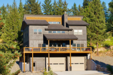 Lake House Upscale Lake House! 2 King Master Suites! Kayaks,bikes,basketball,ev/rv Plug-in!, Front of Lake House, on Koocanusa in Montana - Lakehouse Vacation Rental - Lake Home for rent on LakeHouseVacations.com