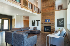 Lake House Upscale Lake House! 2 King Master Suites! Kayaks,bikes,basketball,ev/rv Plug-in!, Living Room, on Koocanusa in Montana - Lakehouse Vacation Rental - Lake Home for rent on LakeHouseVacations.com