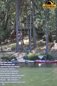 Lakehouse Vacation Rental - Lake Homes for rent on LakeHouseVacations.com, Lake property, Lake House Lake House Super Awesome Location! Dock Canoe Paddleboat Dog Wifi 10ppl Near Yosemite, , on Pine Mountain Lake in California - Lakehouse Vacation Rental - Lake Home for rent on LakeHouseVacations.com