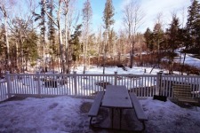 Lakehouse Vacation Rental - Lake Homes for rent on LakeHouseVacations.com, Lake property, Lake House Lake House Bowerbank Maine Vacation Rental Chalet Style House On Sebec Lake, view out back, on Sebec Lake in Maine - Lakehouse Vacation Rental - Lake Home for rent on LakeHouseVacations.com