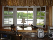 Lake House A Lake Front Vacation Rental, 2 Br, Winchester, Nh, Bay window looking out at the lake., on Forest Lake in New Hampshire - Lakehouse Vacation Rental - Lake Home for rent on LakeHouseVacations.com