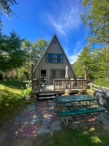 Lake House A- Frame W/ Dock Slip - 2023 Dates Begin Booking February 1st, Lakeside View, on Spofford Lake in New Hampshire - Lakehouse Vacation Rental - Lake Home for rent on LakeHouseVacations.com